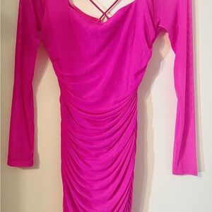 Mesh HOT Pink Dress